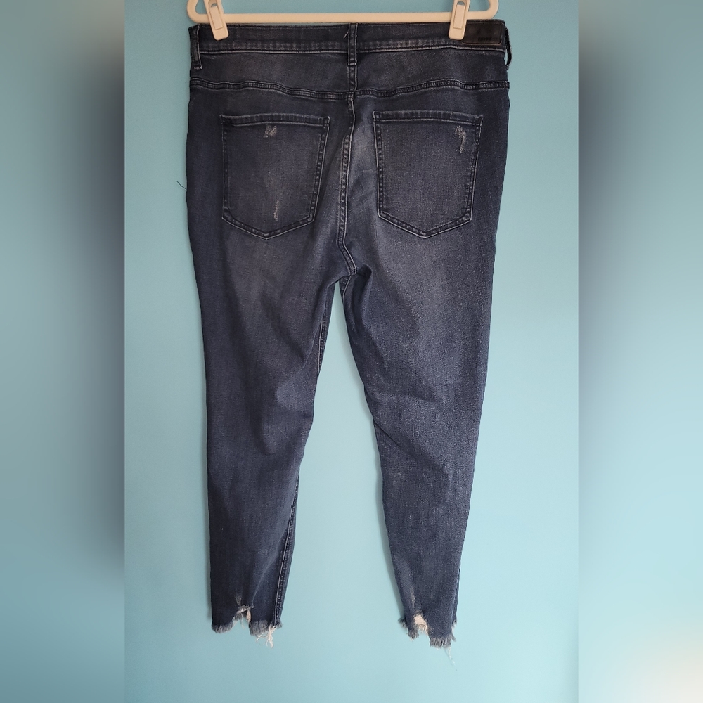 Express Jeans High Rise Ankle Women’s Size 16R - Picture 2 of 3